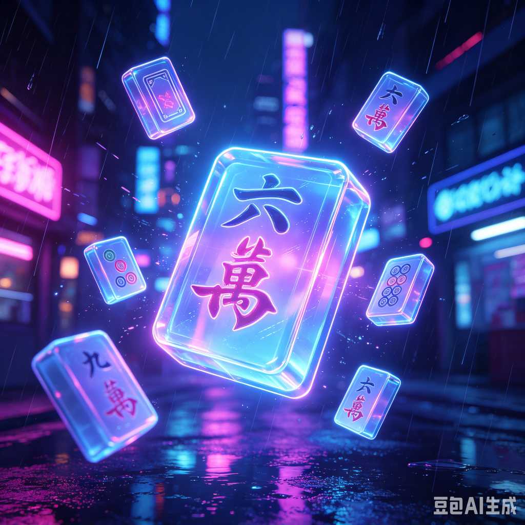 modern text mahjong tiles
